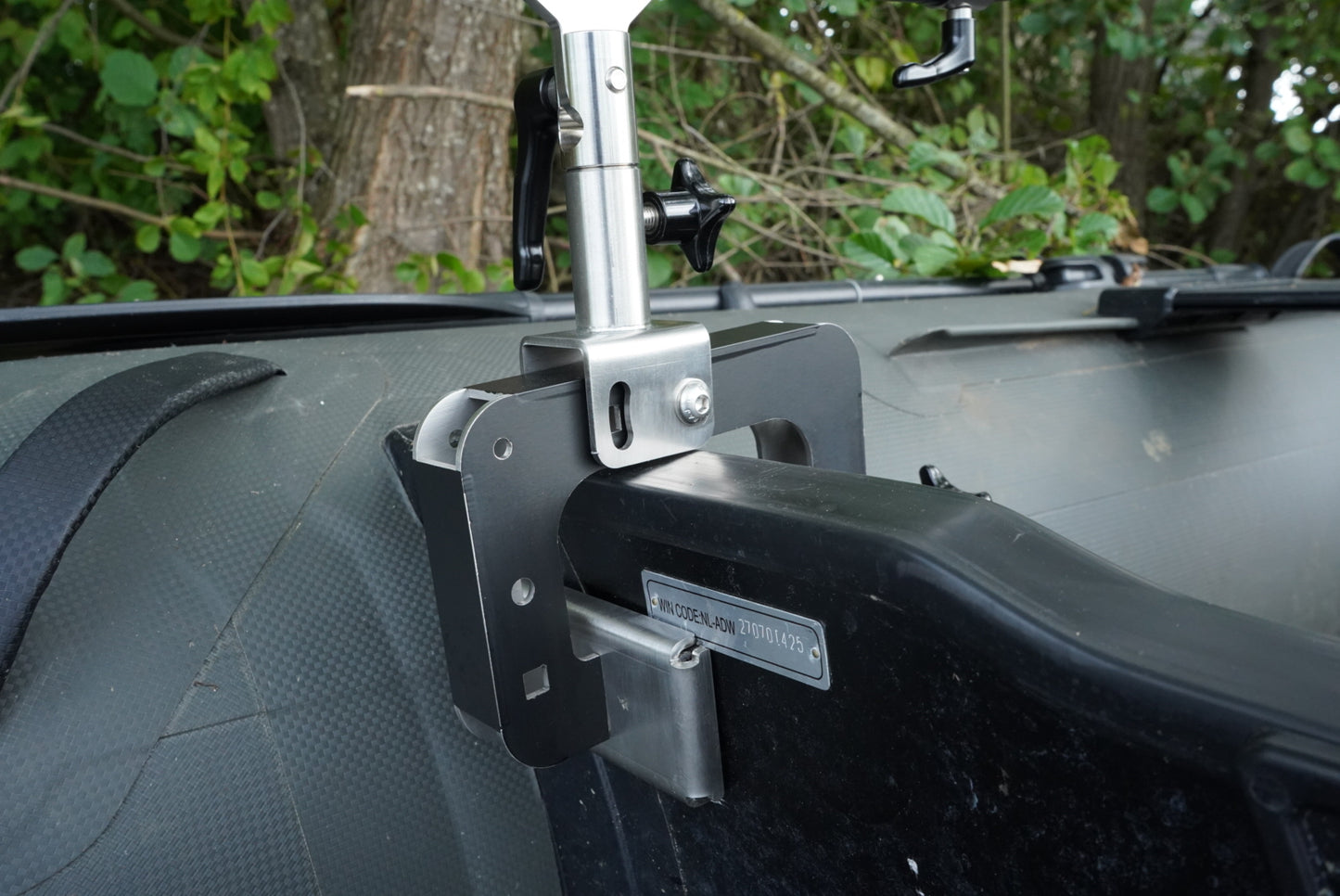 V1 Clamp Mount L Black Klemmhalterung Bootshalterung