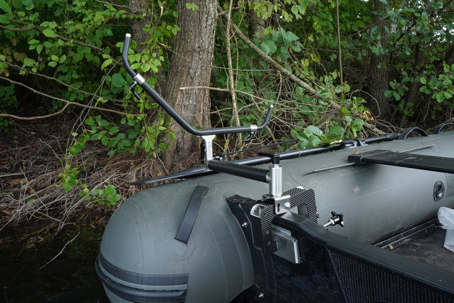 V1 Clamp Mount Boom L Carbon-Optik Klemmhalterung Bootshalterung