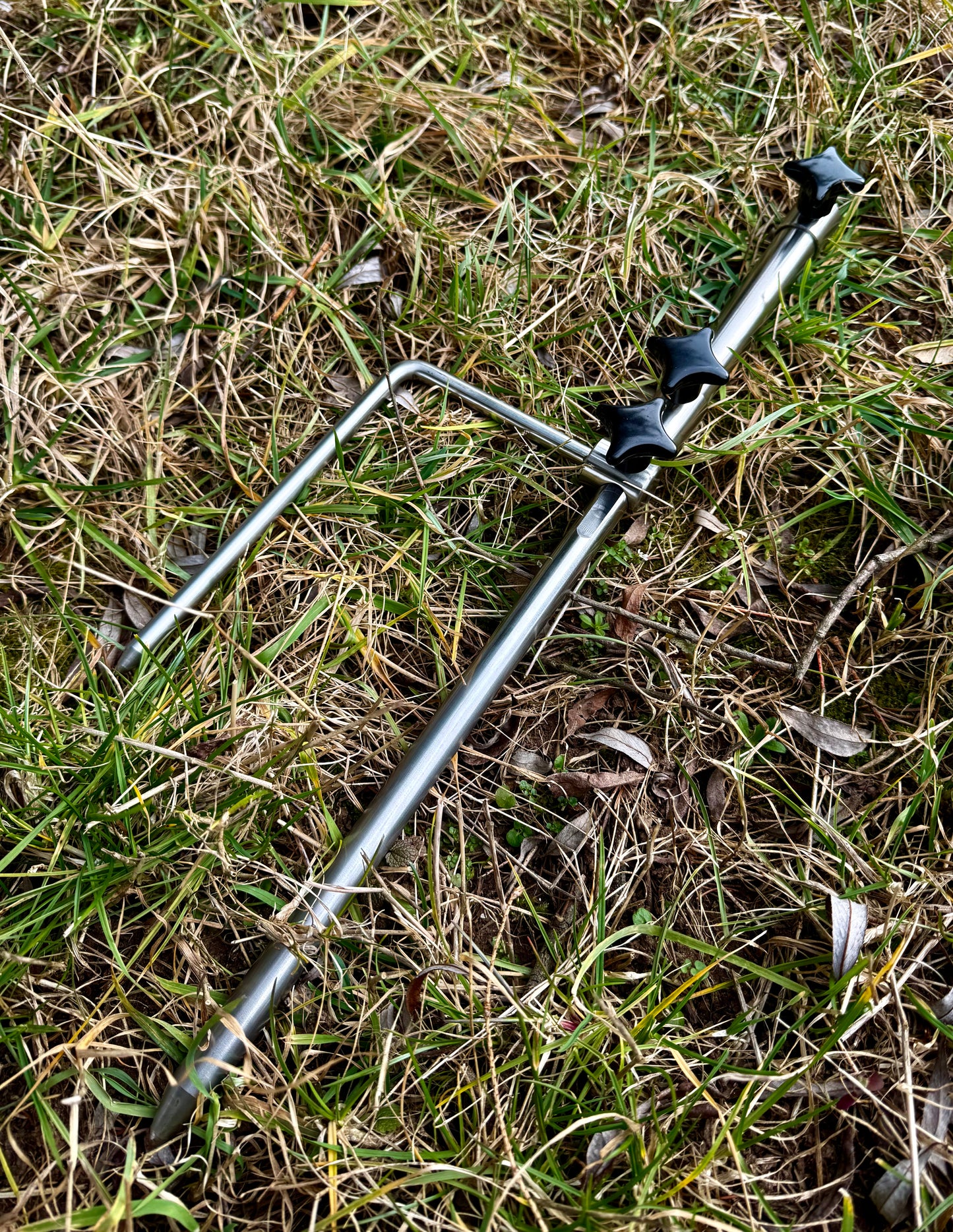 Rod Pod V1 Base Leg inkl. Base Stabilizer Spike Edelstahl