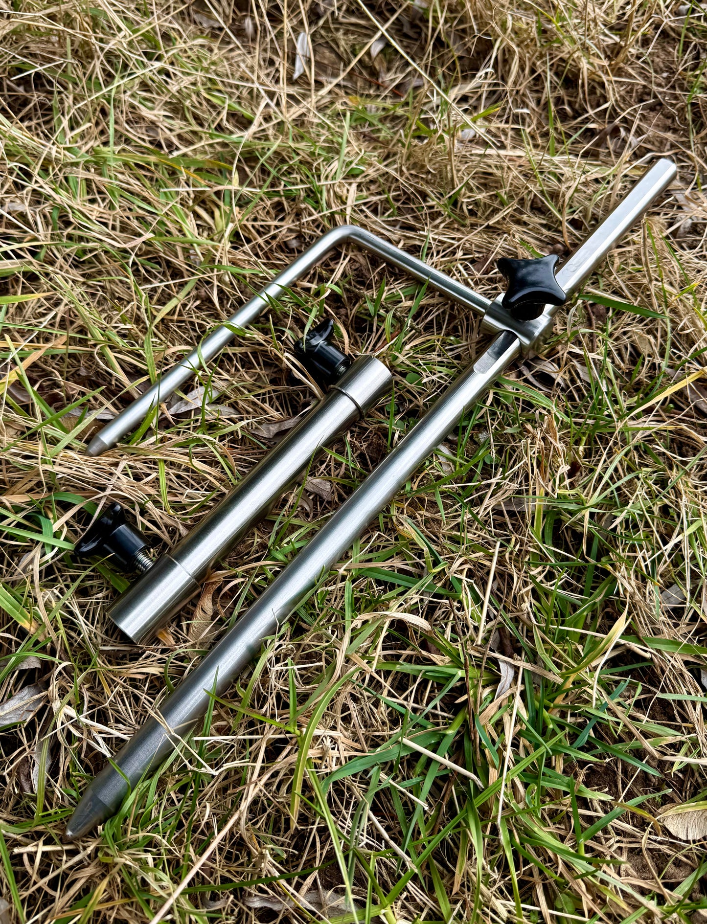 Rod Pod V1 Base Leg inkl. Base Stabilizer Spike Edelstahl
