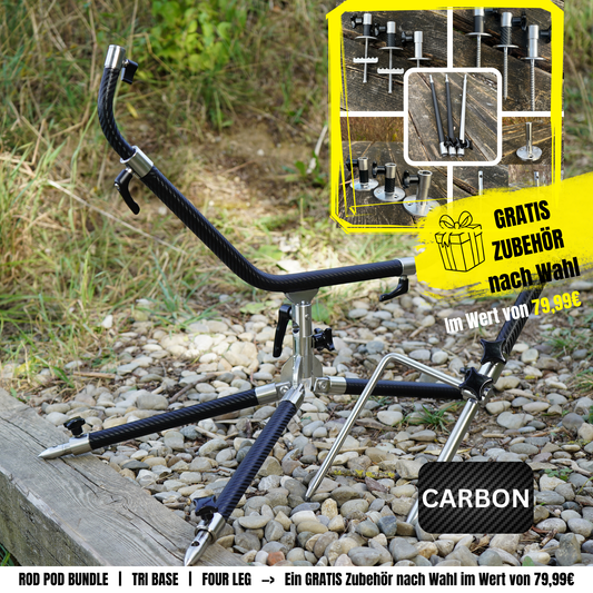 ANGEBOT FREE MOUNT Carbon - V1 Rod Pod Tri-Base Bundle Standard