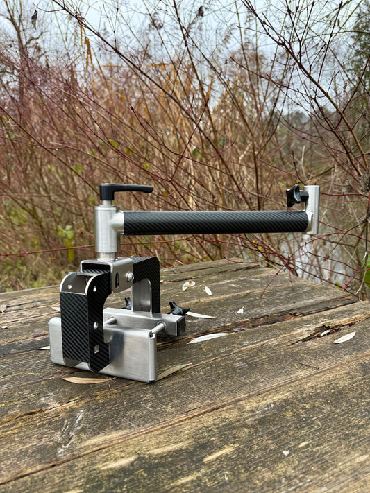 V1 Clamp Mount Boom L Carbon-Optik Klemmhalterung Bootshalterung