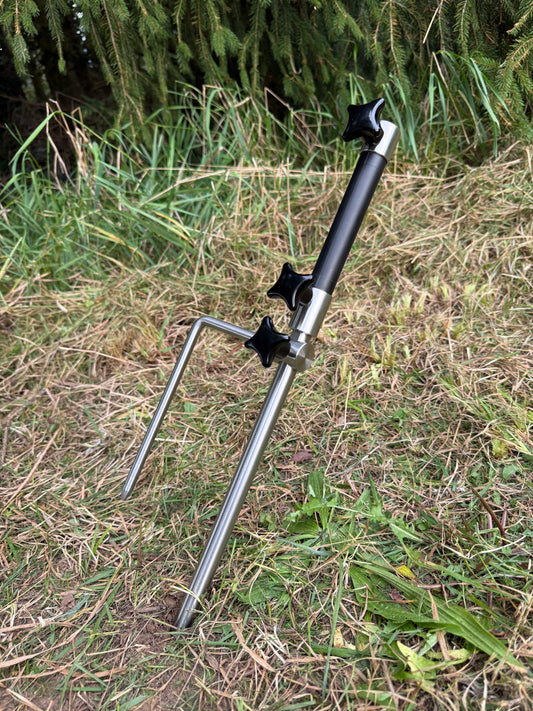 Rod Pod V1 Base Leg inkl. Base Stabilizer Spike Black