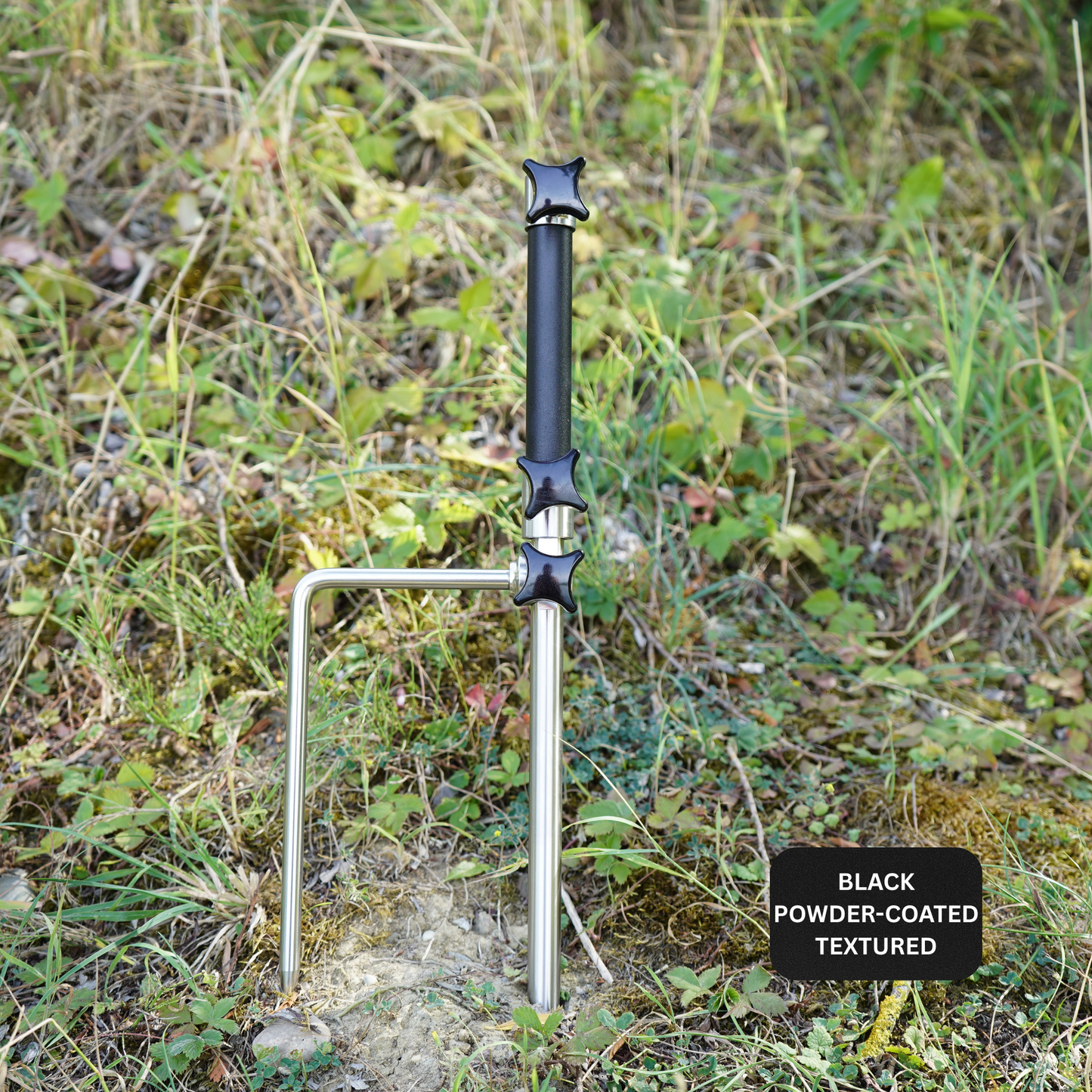 Black Powder-Coating - V1 Rod Pod Base Leg inkl. Base Stabilizer Spike
