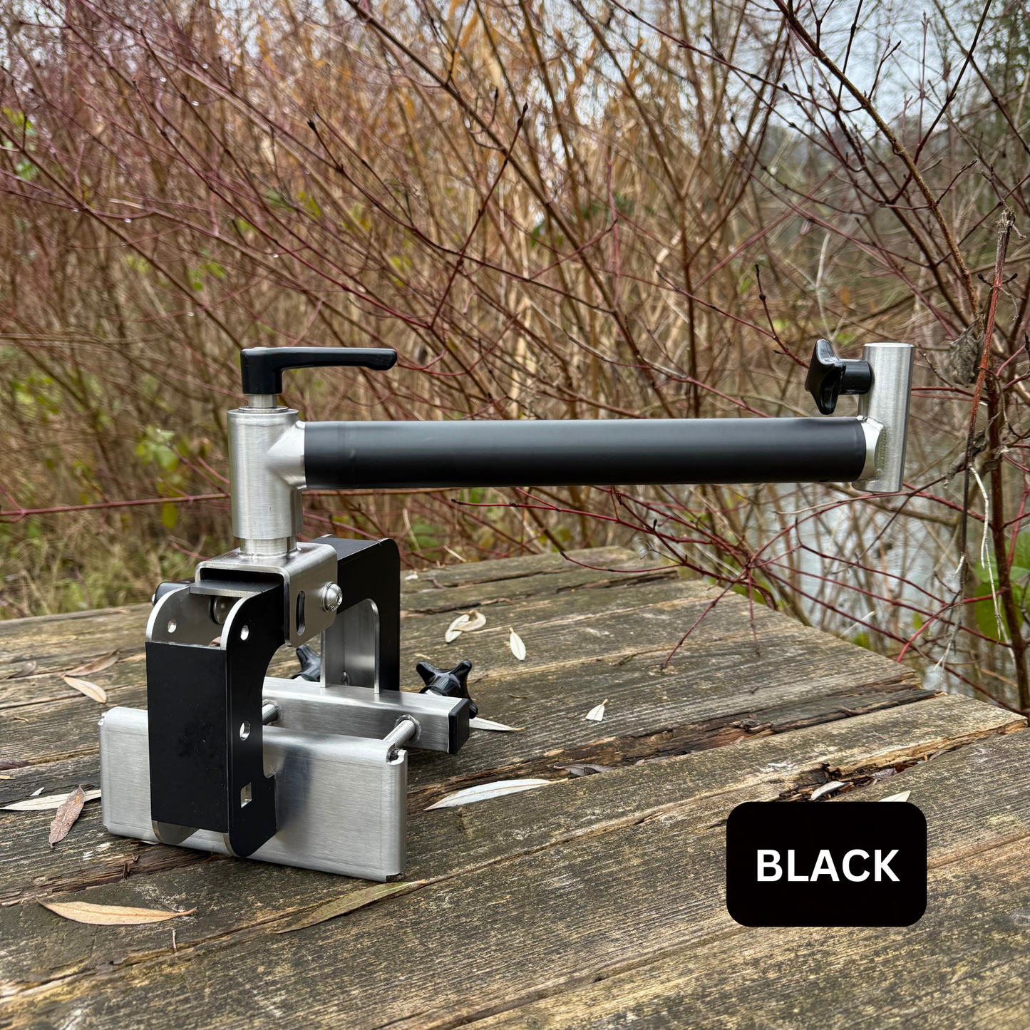 Black - V1 Clamp Mount Boom L Klemmhalterung Bootshalterung